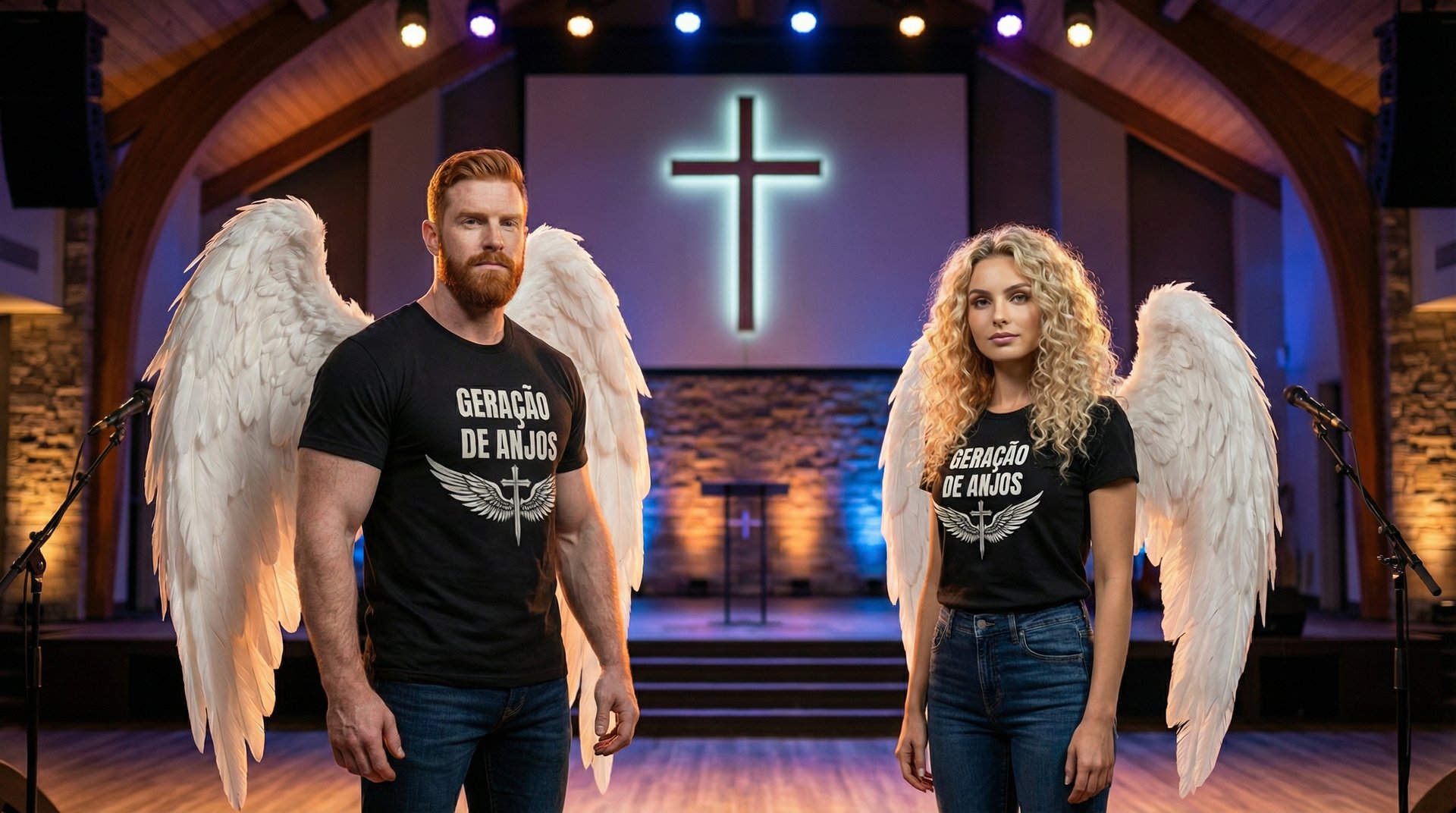 Gael e Sol em estúdio - Geração de Anjos